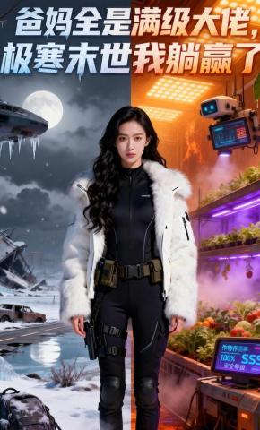 短剧《爸妈全是满级大佬，极寒末世我躺赢了》海报