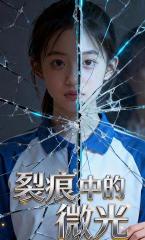 短剧《裂痕中的微光》海报