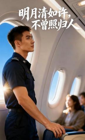 短剧《明月清如许，不曾照归人》海报