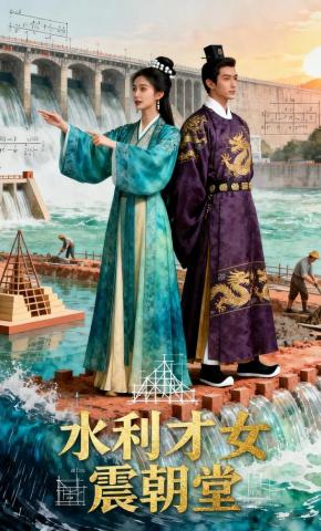 短剧《水利才女震朝堂》海报