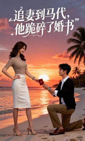 短剧《追妻到马代，他跪碎了婚书》海报