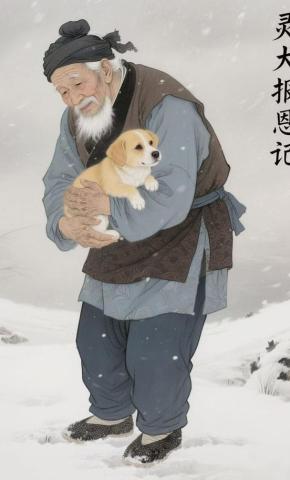 短剧《灵犬报恩记》海报