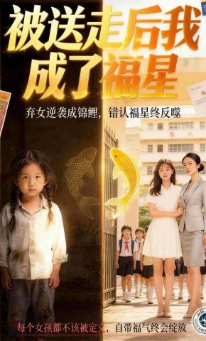 短剧《被送走后我成了福星》海报