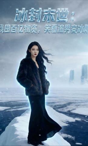 短剧《冰封末世：我囤百亿物资，笑看渣男变冰雕》海报