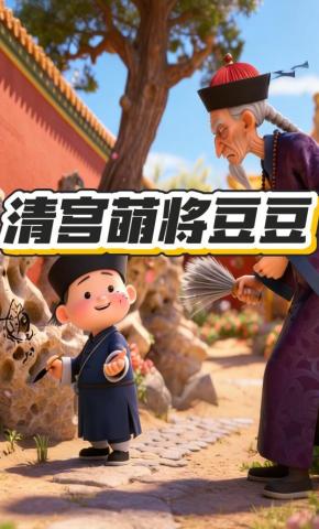 短剧《清宫萌将豆豆》海报