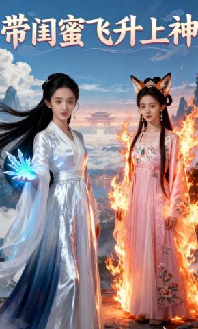 短剧《带闺蜜飞升上神》海报