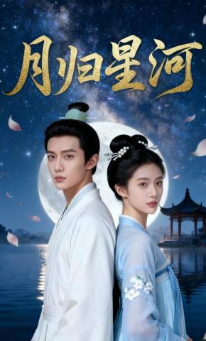 短剧《月归星河》海报