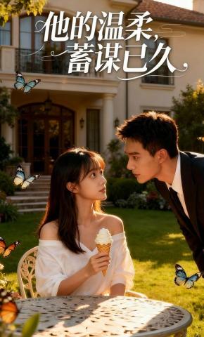 短剧《他的温柔，蓄谋已久》海报