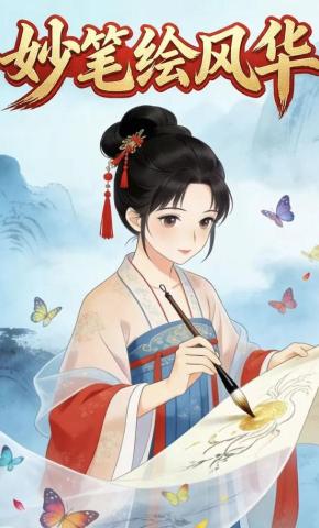 短剧《妙笔绘风华》海报