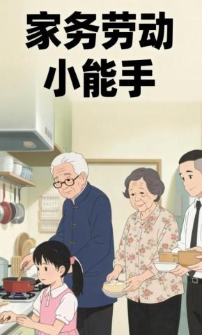 短剧《家务劳动小能手》海报
