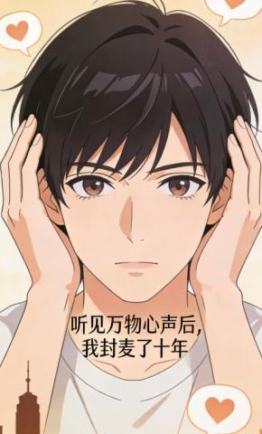 短剧《听见万物心声后，我封麦了十年》海报
