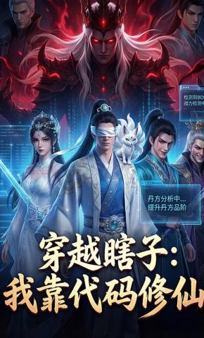 短剧《穿越瞎子：我靠代码修仙》海报