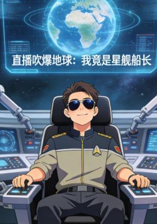 短剧《直播吹爆地球：我竟是星舰船长》海报