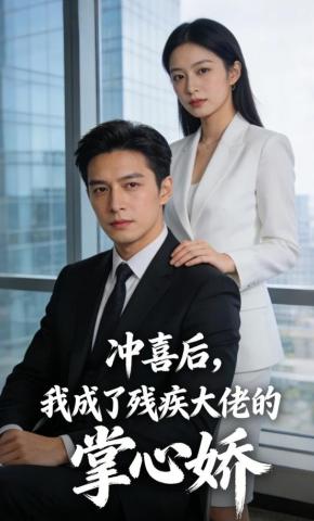 短剧《冲喜后，我成了残疾大佬的掌心娇》海报