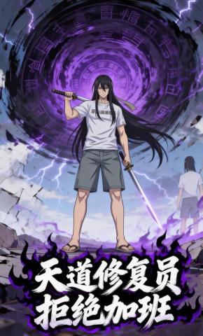 短剧《天道修复员拒绝加班》海报