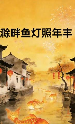 短剧《滁畔鱼灯照年丰》海报