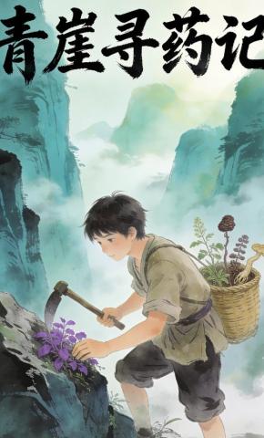 短剧《青崖寻药记》海报