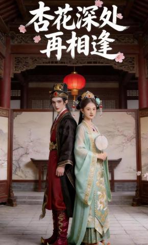 短剧《杏花深处再相逢》海报