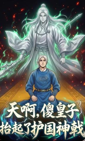 短剧《天啊，傻皇子抬起了护国神戟》海报