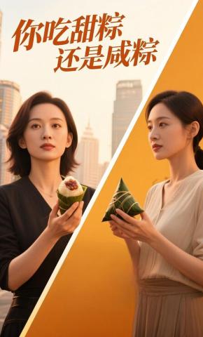 短剧《你吃甜粽还是咸粽》海报
