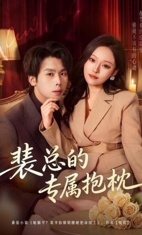 短剧裴总的专属抱枕海报