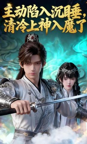 短剧《主动陷入沉睡，清冷上神入魔了》海报