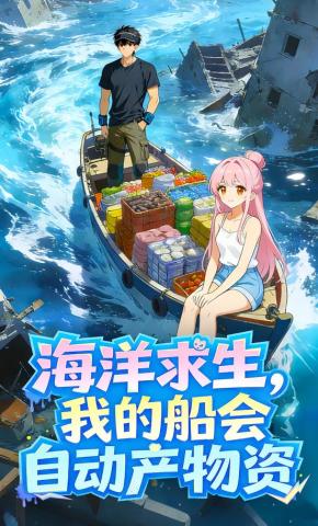 短剧《海洋求生，我的船会自动产物资》海报
