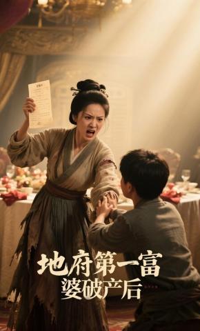 短剧《地府第一富婆破产后》海报