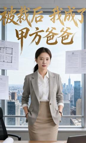 短剧《被裁后，我成了甲方爸爸》海报