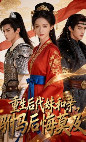 短剧《重生后代妹和亲，驸马后悔莫及》海报