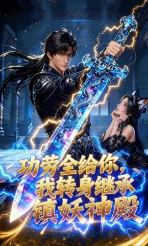 短剧《功劳全给你，我转身继承镇妖神殿》海报