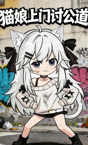 短剧《猫娘上门讨公道》海报