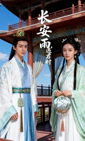 短剧《长安雨，遇君时》海报
