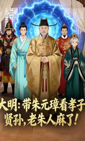 短剧《大明：带朱元璋看孝子贤孙，老朱人麻了！》海报