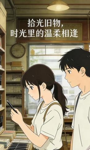 短剧《拾光旧物，时光里的温柔相逢》海报