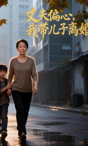 短剧《丈夫偏心，我带儿子离婚》海报