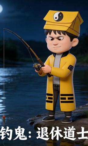 短剧《钓鬼：退休道士》海报