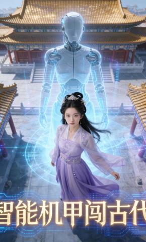短剧《智能机甲闯古代》海报