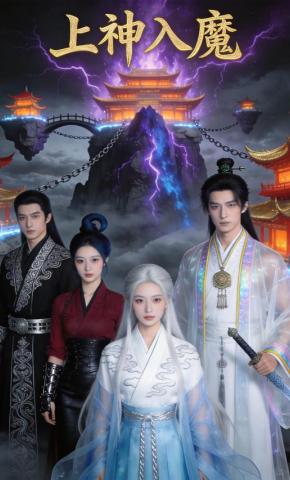 短剧《上神入魔》海报