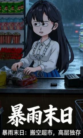 短剧《暴雨末日：搬空超市，高层独存》海报