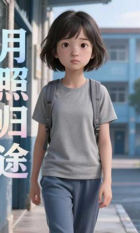 短剧《月照归途》海报