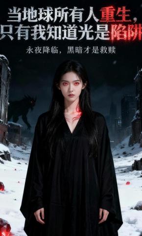 短剧《当地球所有人重生，只有我知道光是陷阱》海报