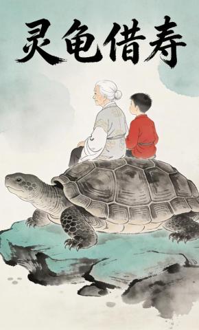短剧《灵龟借寿》海报
