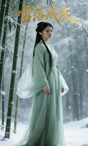 短剧《雪落成灰》海报