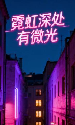 短剧《霓虹深处有微光》海报