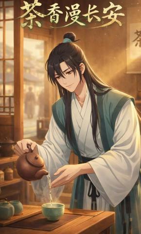 短剧《茶香漫长安》海报
