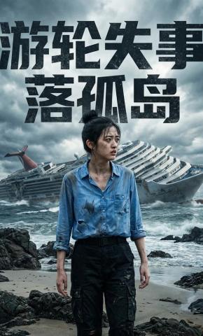 短剧《游轮失事落孤岛》海报