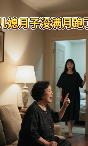 短剧《儿媳月子没满月，跑了》海报