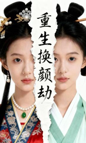 短剧《重生换颜劫》海报