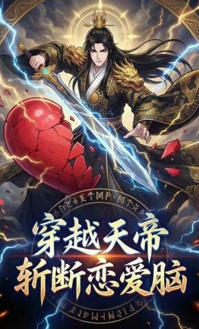 短剧《穿越天帝，斩断恋爱脑》海报